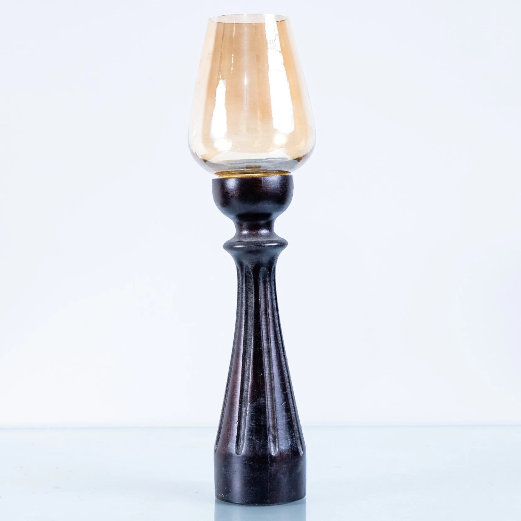 Rustic Wooden Candle Stand