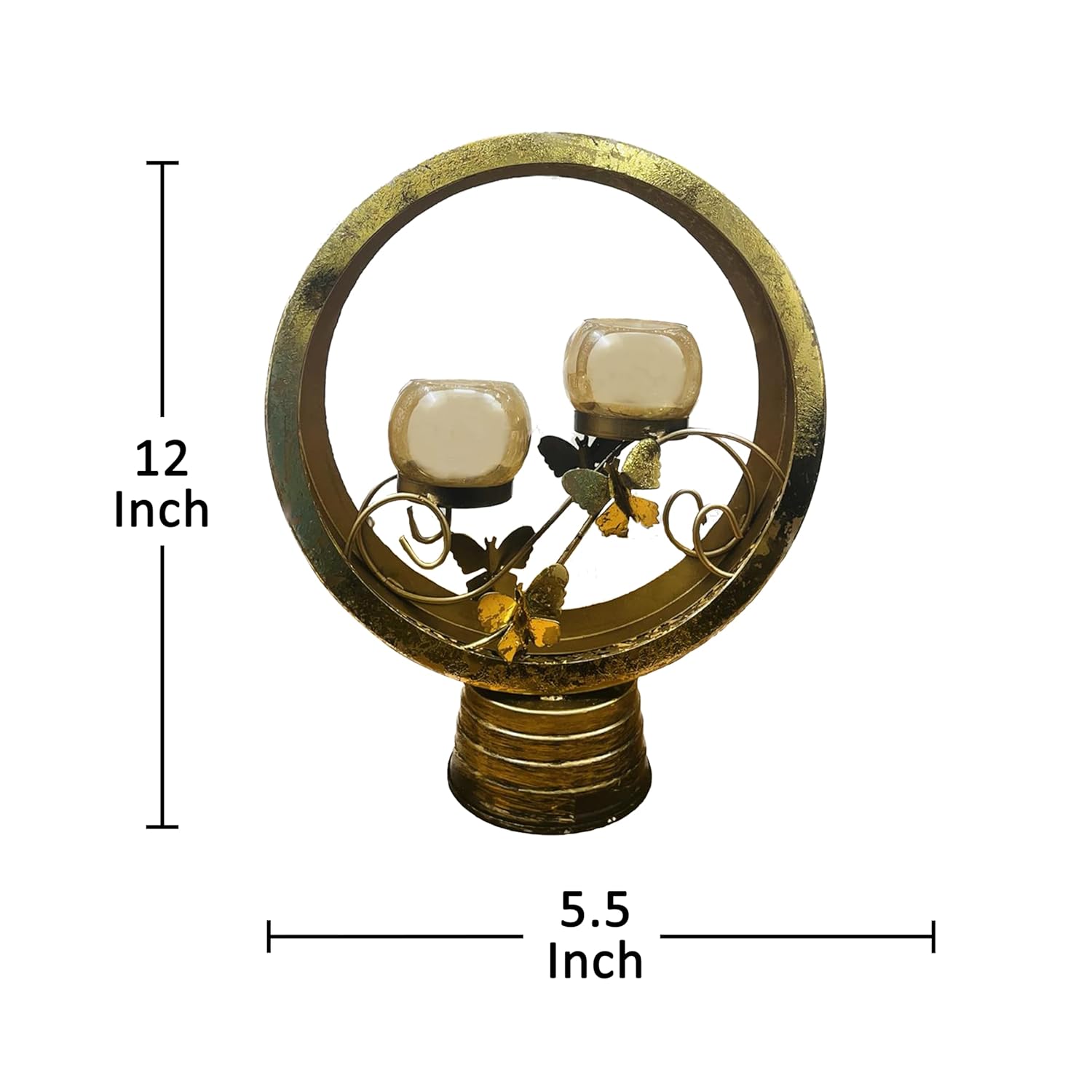 Antique Gold Candle Stand