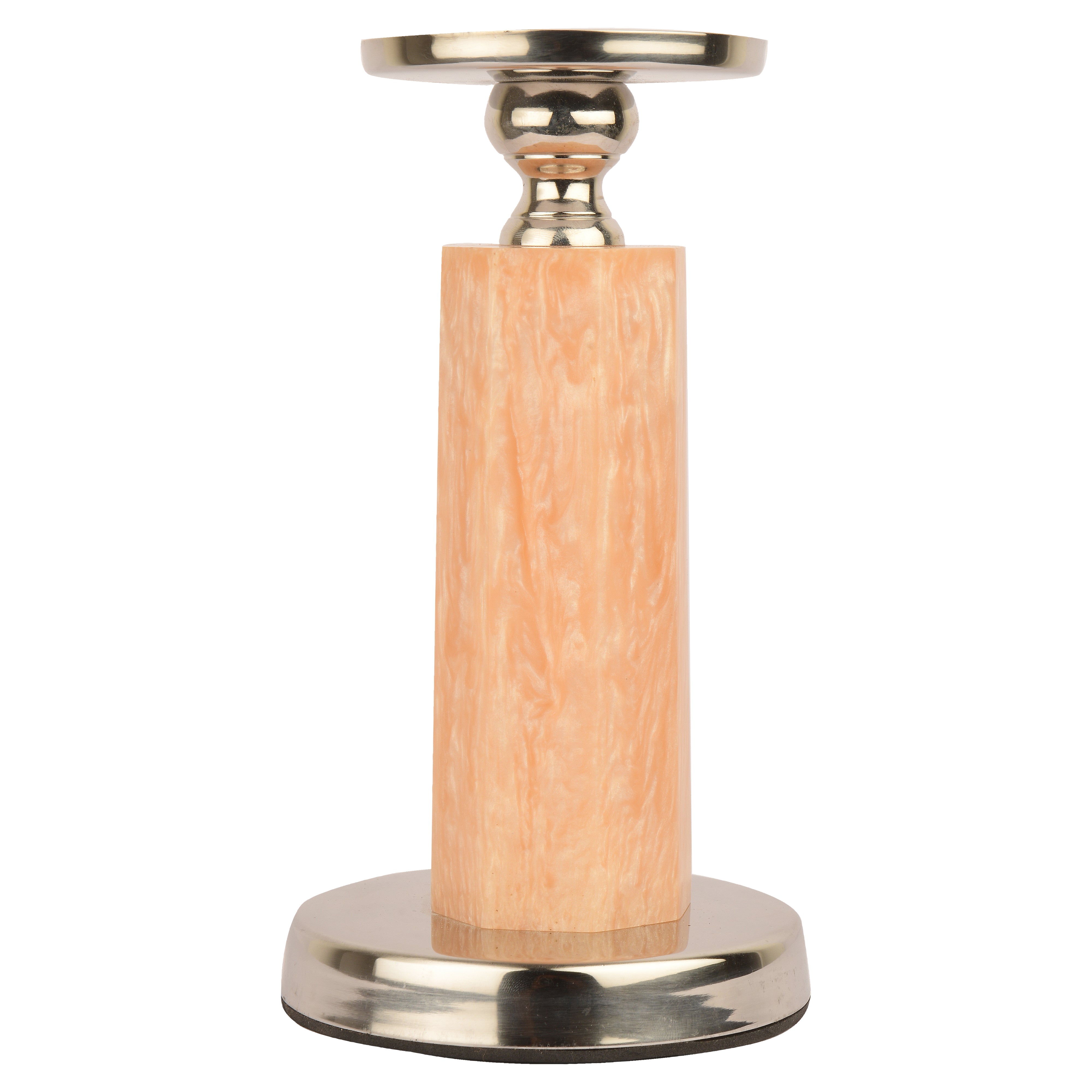 Metal and Stone Design Candle Holder
