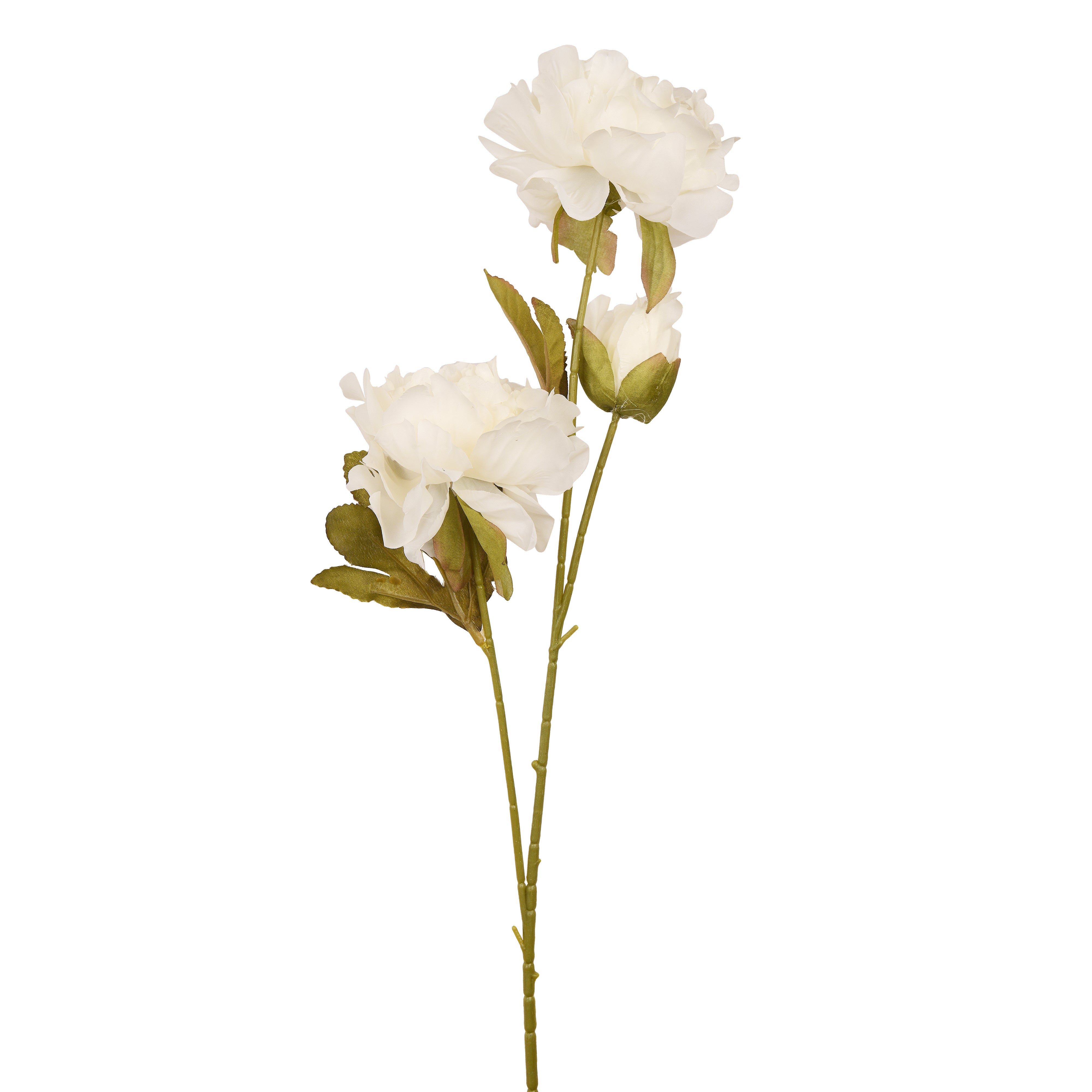 Artificial White Peony Flower large