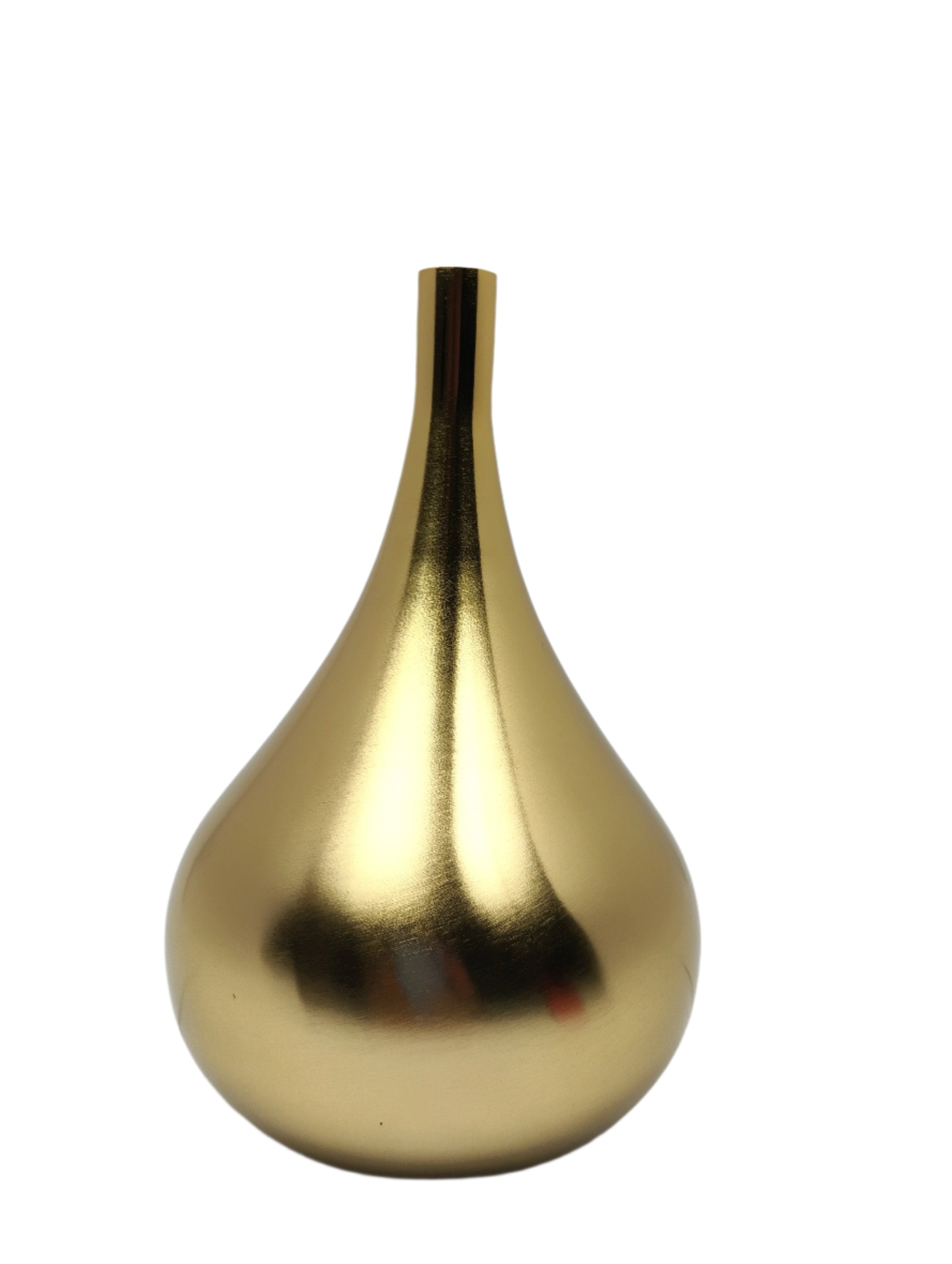 Modern Gold Teardrop-Shaped Minimalist Decorative Vase