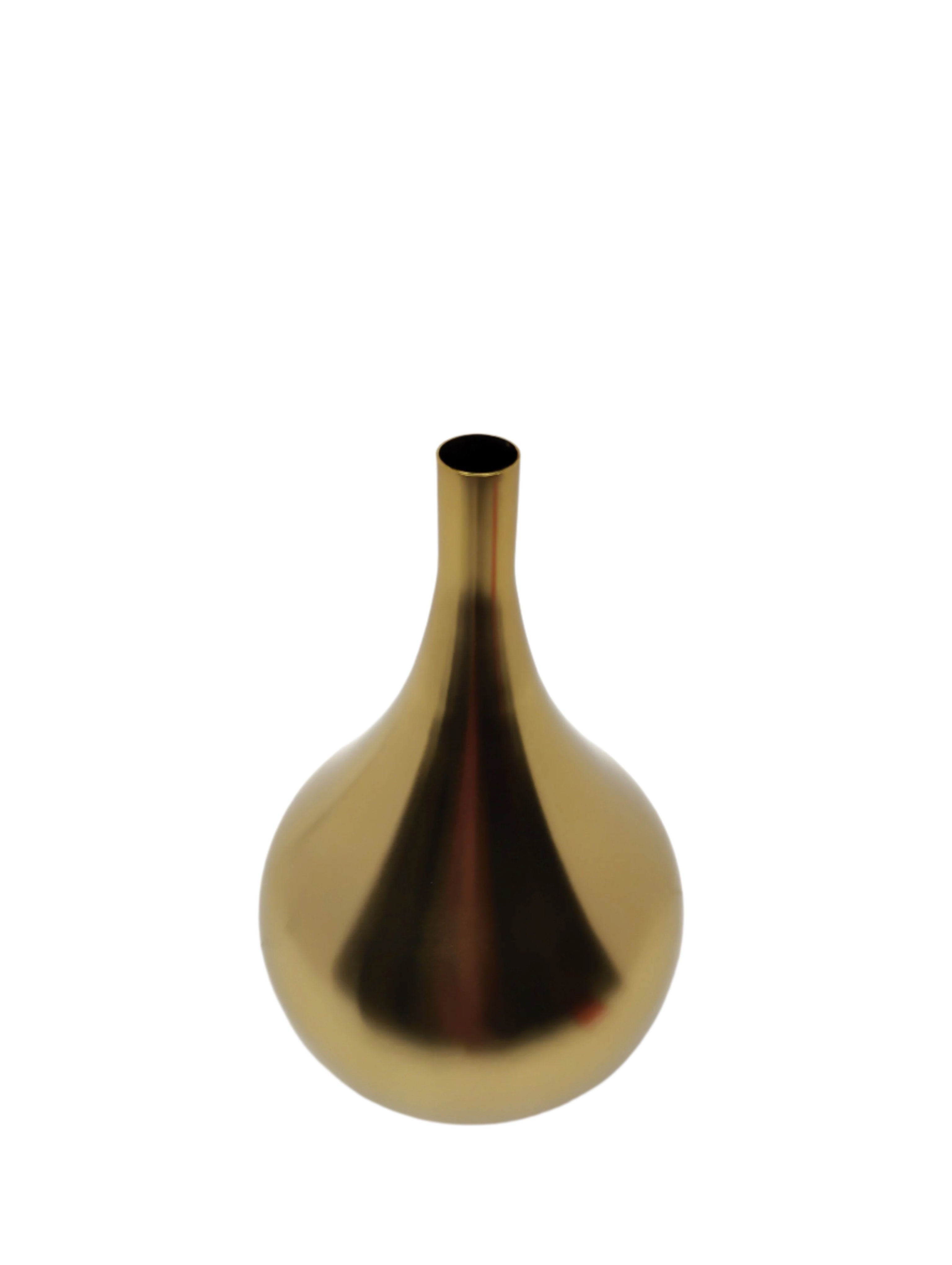 Modern Gold Teardrop-Shaped Minimalist Decorative Vase