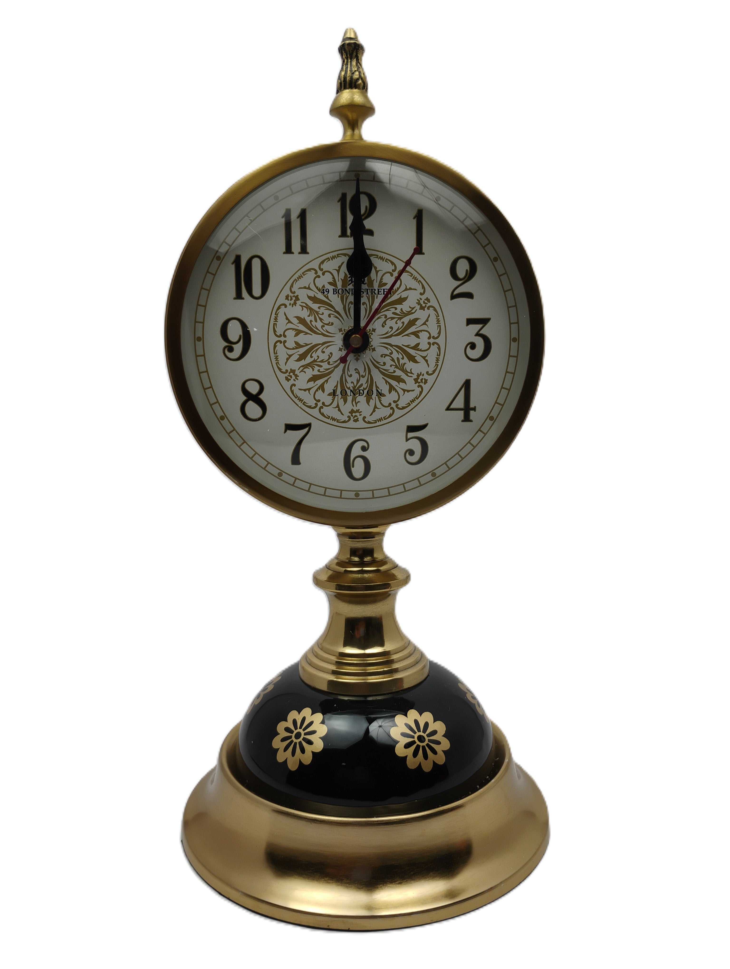 Vintage Brass Table Clock - A Timeless Statement Piece