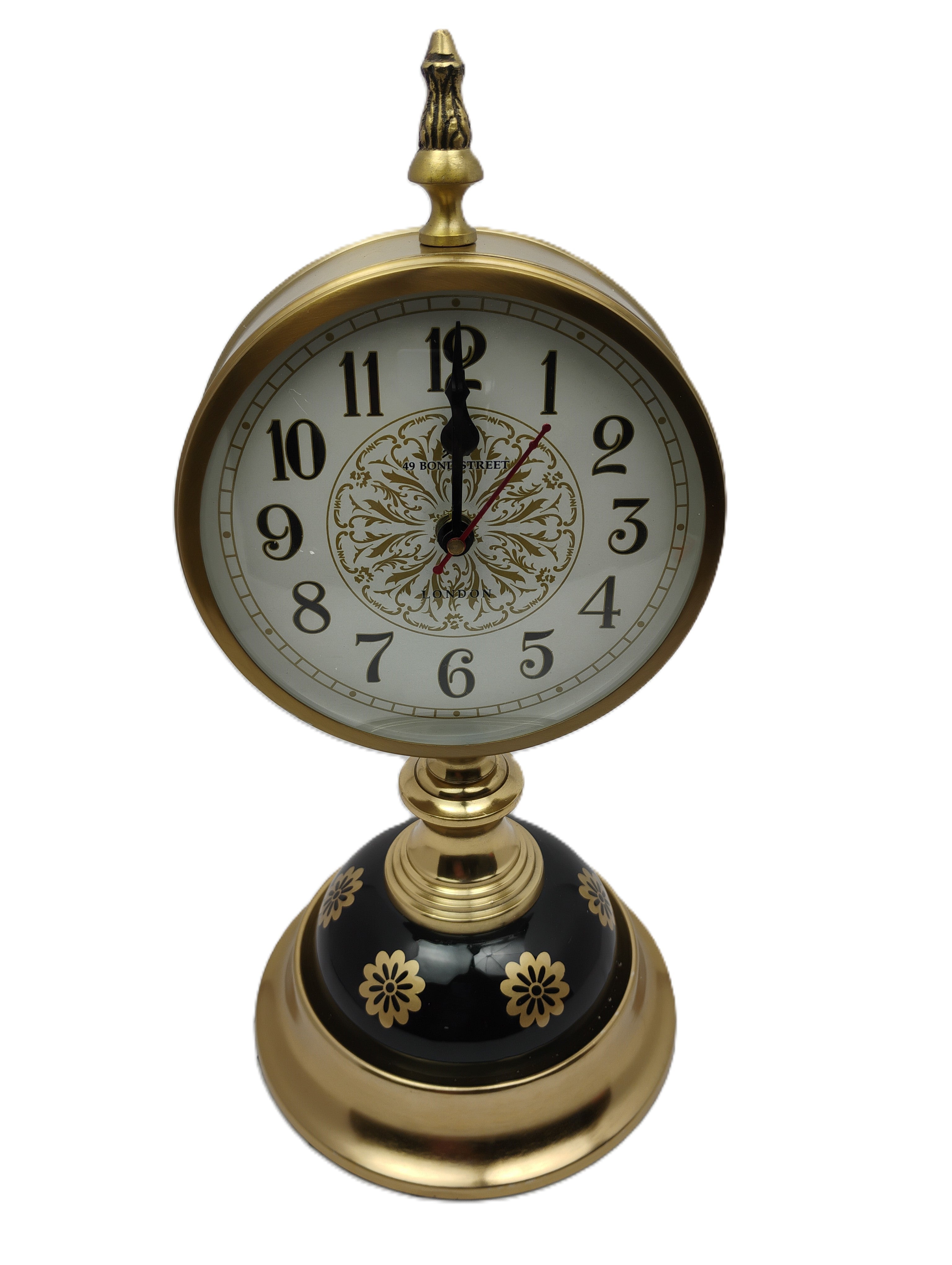 Vintage Brass Table Clock - A Timeless Statement Piece