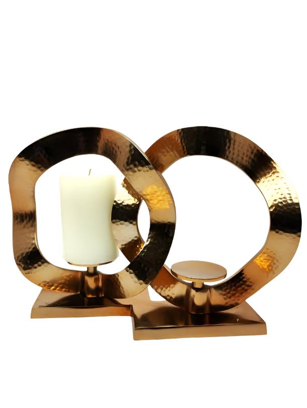 Round shaped Metal Candle Holders
