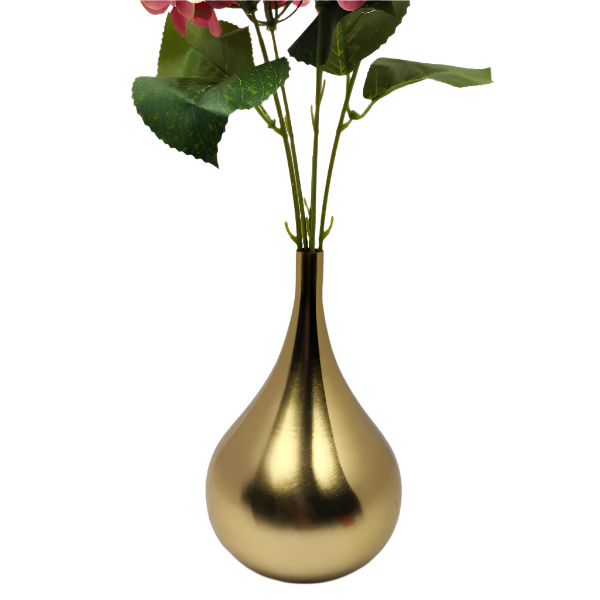 Modern Gold Teardrop-Shaped Minimalist Decorative Vase
