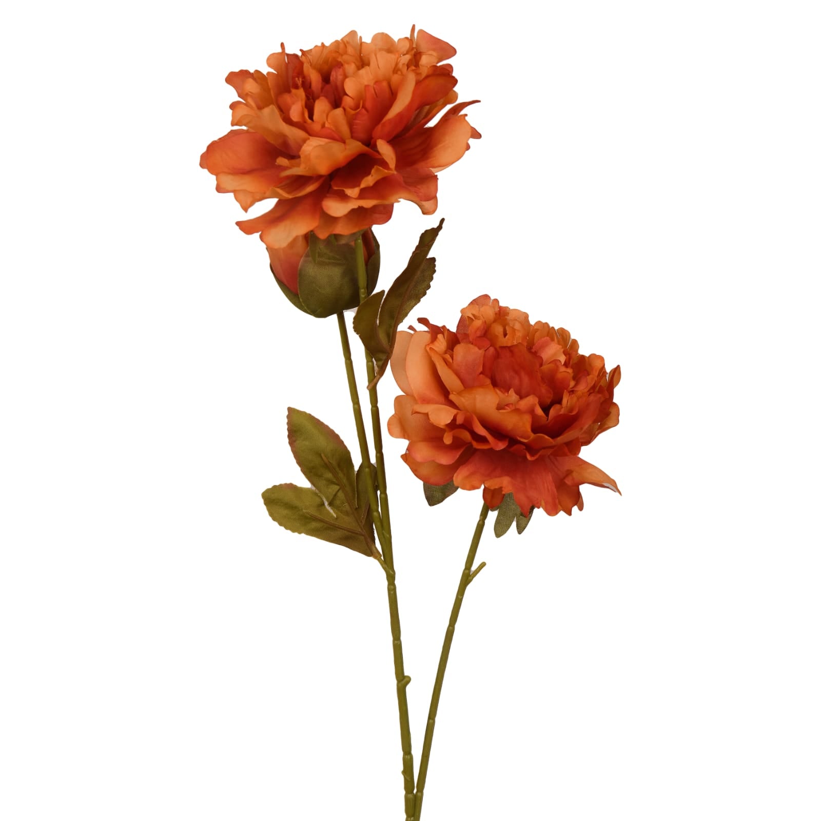 Artificial Orange Dahlia Peony Flower large