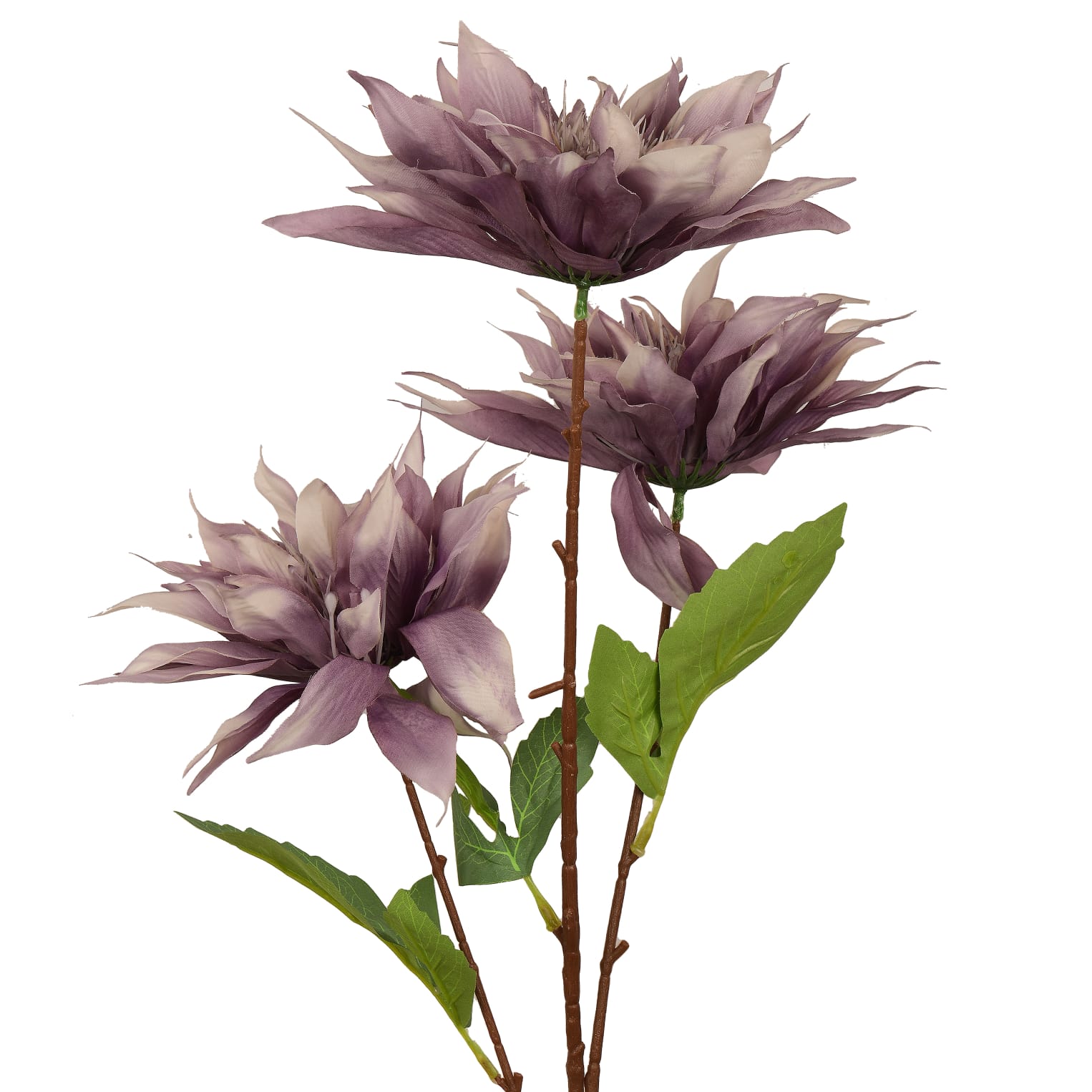 Artificial Purple Dahlia Blossom Flower Bunch