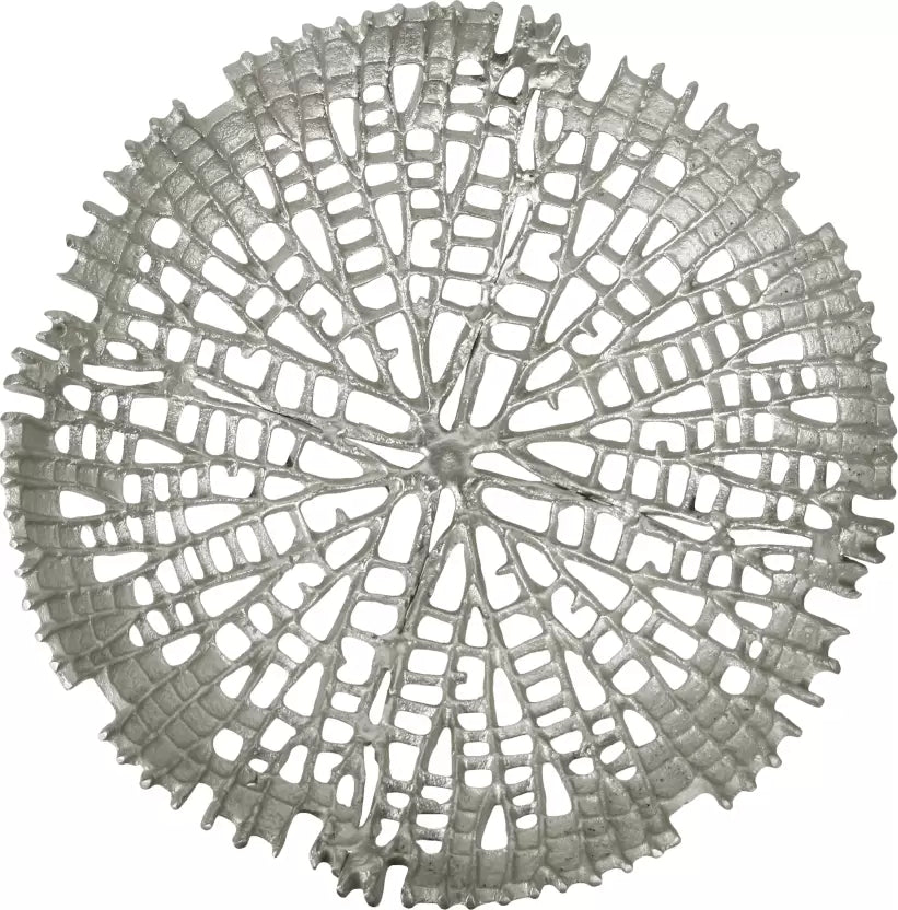 Textured Silver Coral Decorative Bowl