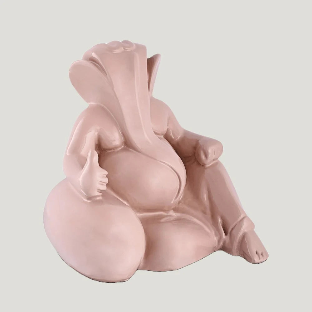 Pink Decorative Ganesha Idol for Home Décor