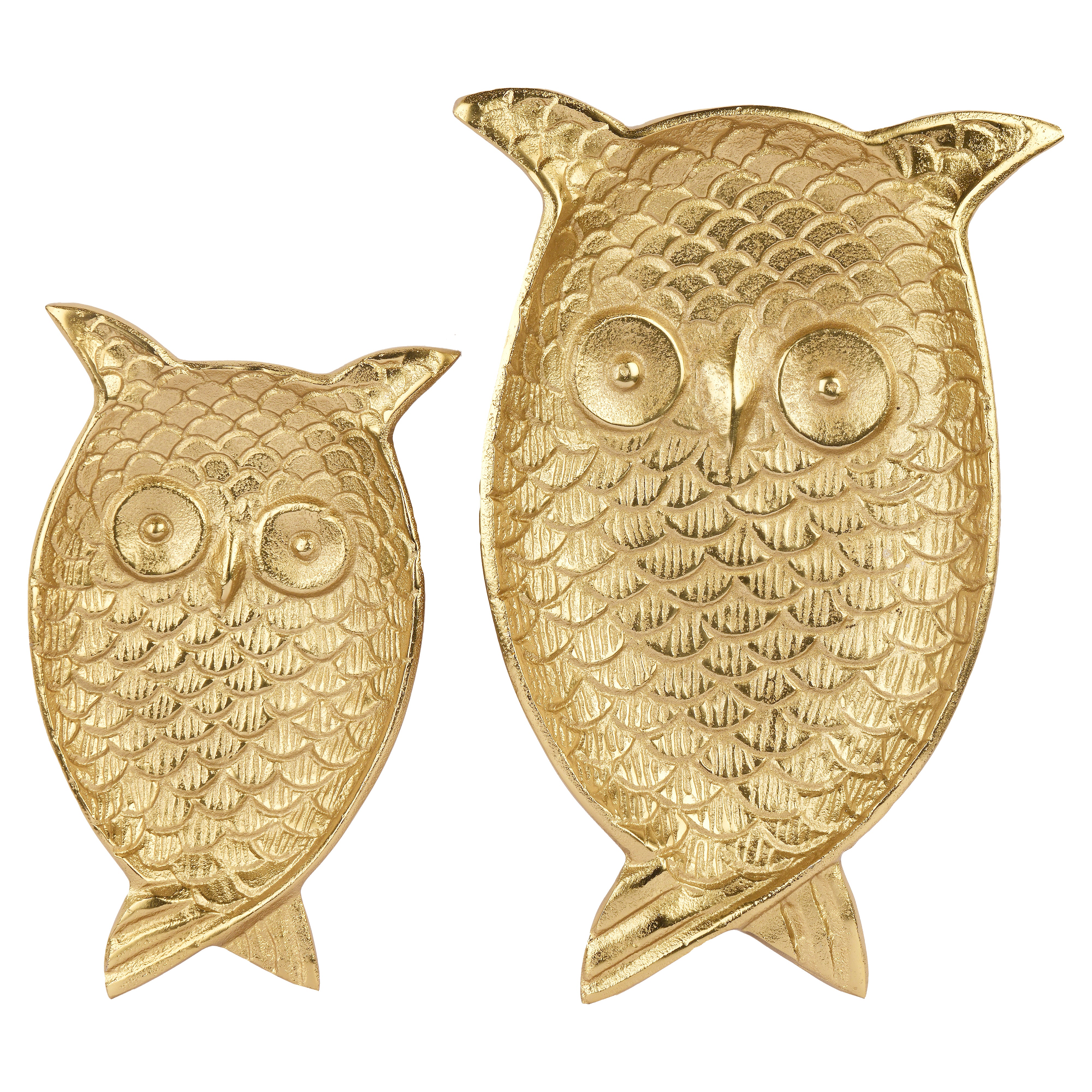Owl Decor Platters Big and Medium Size