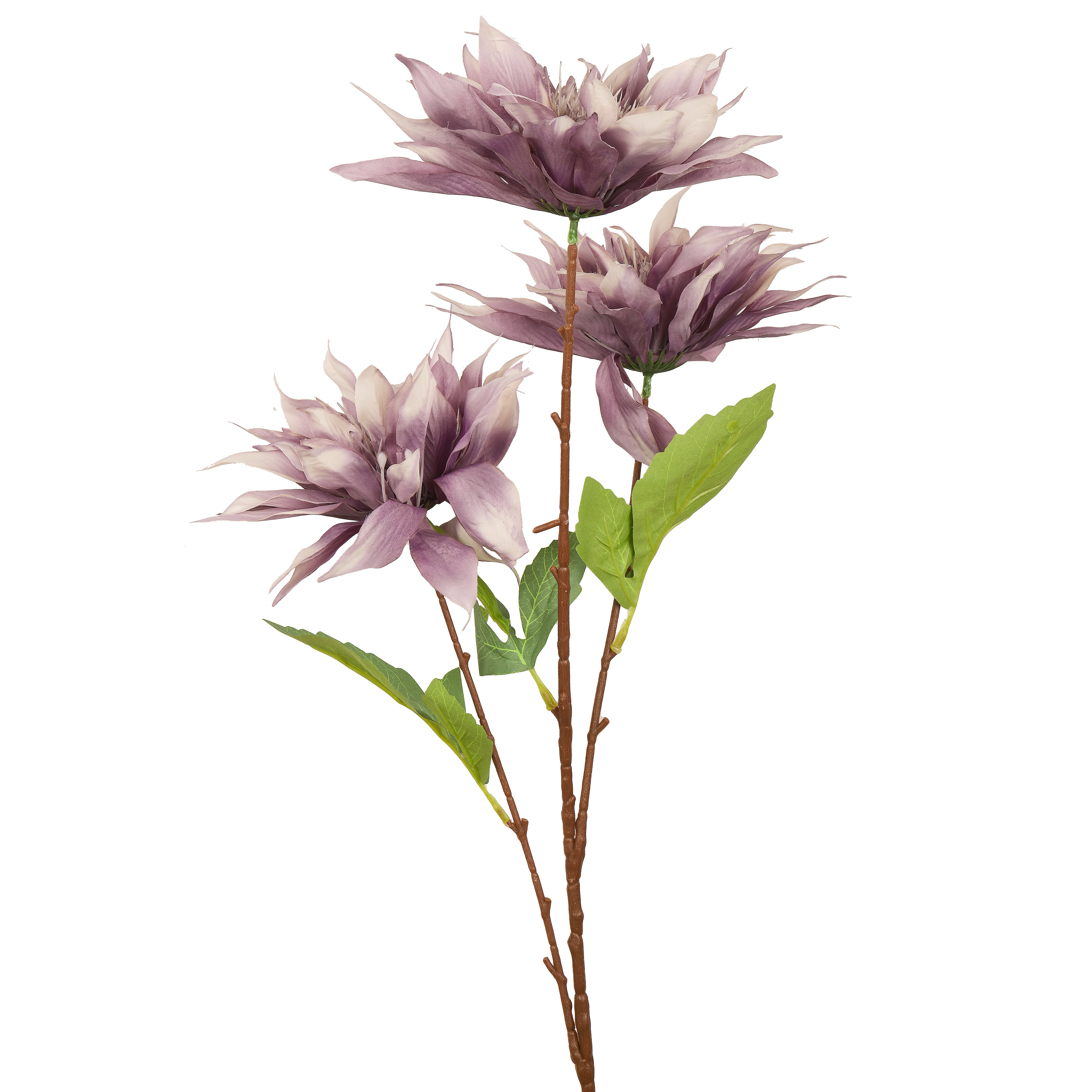 Artificial Purple Dahlia Blossom Flower Bunch
