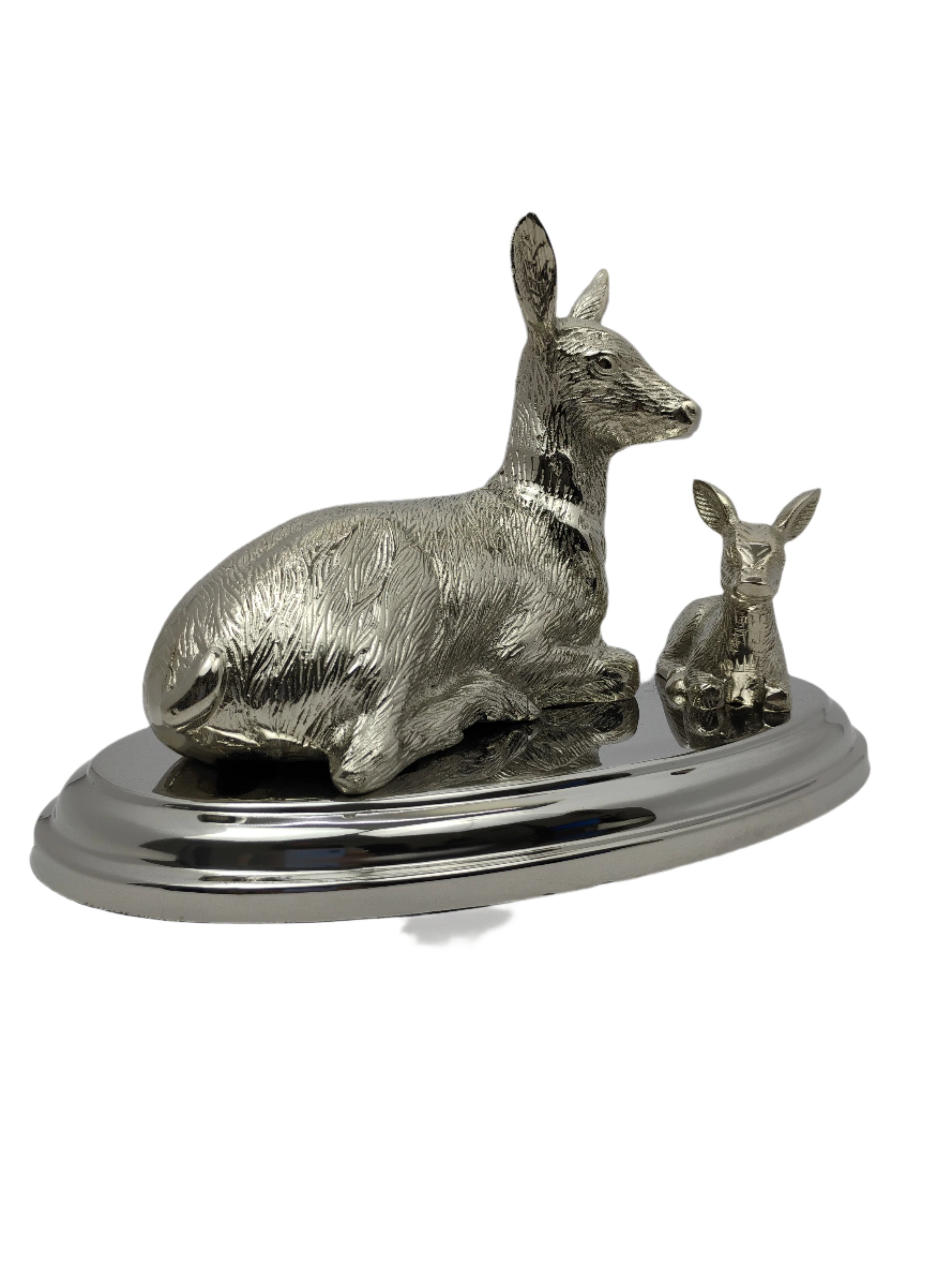 Silver Deer Sculptures for Timeless Home Décor