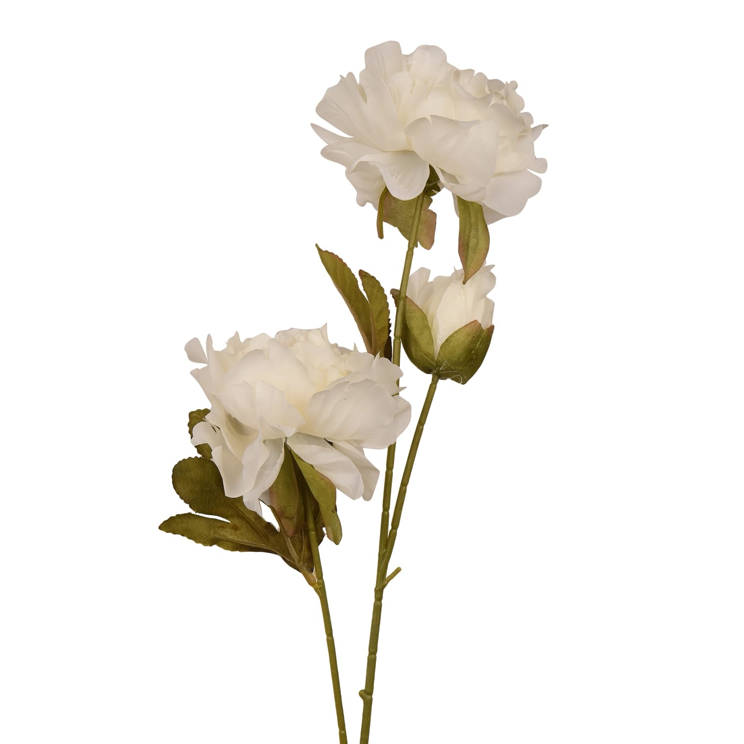 Artificial White Peony Flower large
